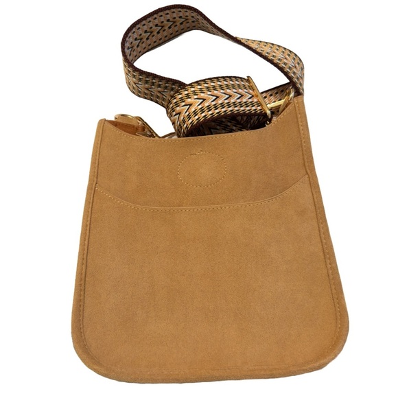 Ah.adorned  - Mini Vegan Suede Leather Messenger bag with Strap - NWOT - Picture 1 of 6